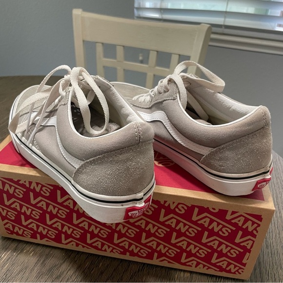 VANS Old Skool Shoe Unisex M 6.5 W 8 Color Drizzle/True White - Picture 4 of 9